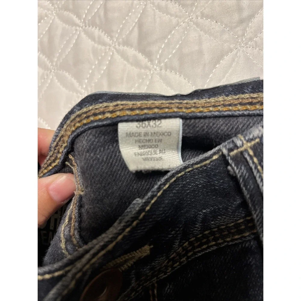 DKNY Soho Jean 36x32 Classic Heavy Denim Faded Straight Leg